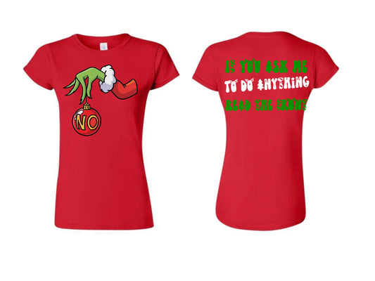 Womens Grinch No Shirt