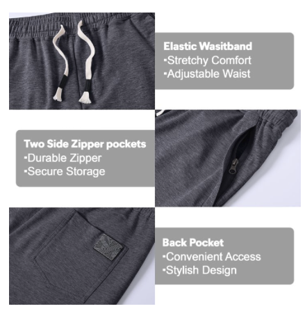 Men's draw string shorts