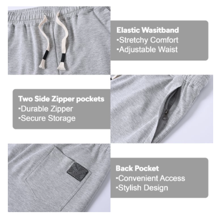 Men's draw string shorts